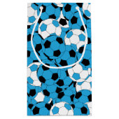 Baby Blue Voetbal Collage Klein Cadeauzakje (Achterkant)