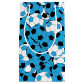 Baby Blue Voetbal Collage Klein Cadeauzakje (Voorkant)