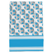 Baby Blue Voetballen Medium Cadeauzakje (Achterkant)