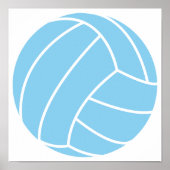 Baby Blue Volleyball Poster (Voorkant)