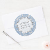 Baby Blue Vrijgezellenfeest Dessert Table Label La (Envelop)