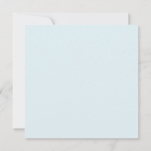 Baby Blue Waterverf Clouds Gold Cross Doop Kaart (Achterkant)