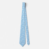 Baby Blue Weelderige Botanische Stropdas (Voorkant)