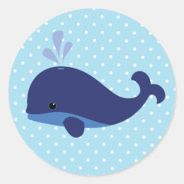Baby Blue Whale Sticker