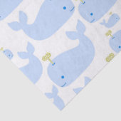Baby Blue Whales Baby Gift Shower Tissuepapier (Detail)
