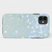 Baby Blue/White Glitter iPhone 5 Hoesje (Achterkant (horizontaal))
