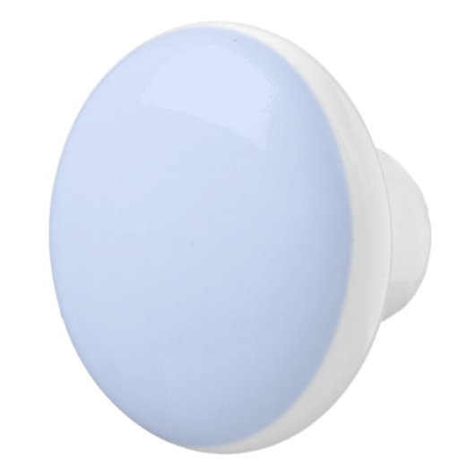 Baby Blue & White Round Ceramic Knob/Pull Keramische Knop (Rechts)