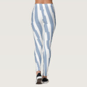 Baby Blue & White Stripe Leggings (Achterkant)