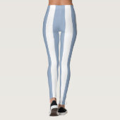 Baby Blue & White Stripe Leggings (Achterkant)