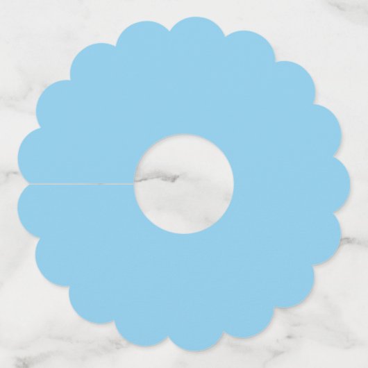 Baby Blue Wijnglaslabel (Voorkant)