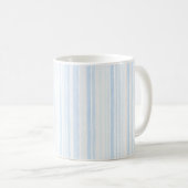 Baby Blue Witte Strepen Koffiemok (Voorkant rechts)