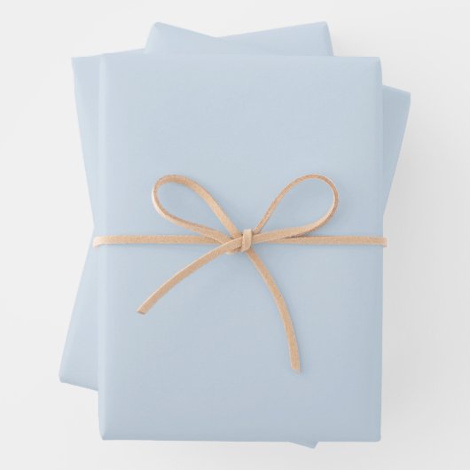 Baby Blue Wrapping Paper Sheets (In situ)