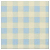 Baby Blue & Yellow Gingham Stof (Close Up)