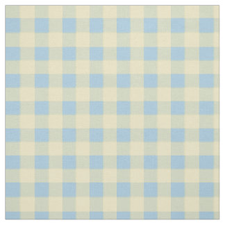 Baby Blue & Yellow Gingham Stof