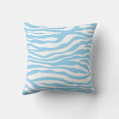 Baby Blue Zebra Animal Print Kussen (Achterkant)