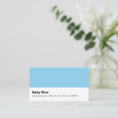 Baby Blue | "Zoet en Kalmerend" Visitekaartje (Staand voorkant)