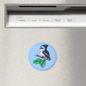 Baby Bluejay Magnet (Insitu (Vaatwasser))