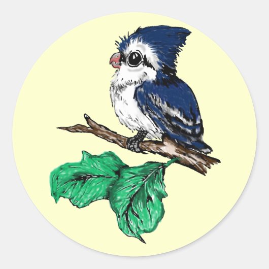Baby Bluejay Stickers (Voorkant)