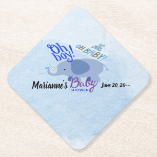 Baby Blues Bash 2-tone blauwe achtergrond Kartonnen Onderzetters