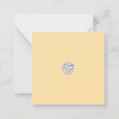 Baby Blues Eyes Tiger Cub Flat Note Kaart Notitiekaartje (Achterkant)