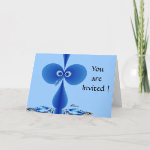 Baby Bo oby Bird Blue Birthday Kaart