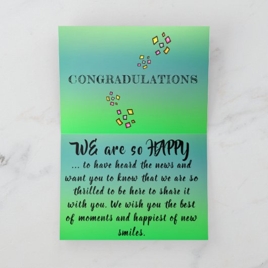 Baby Board Felicitaties Geboortewens Happy Panda Kaart (Binnen)