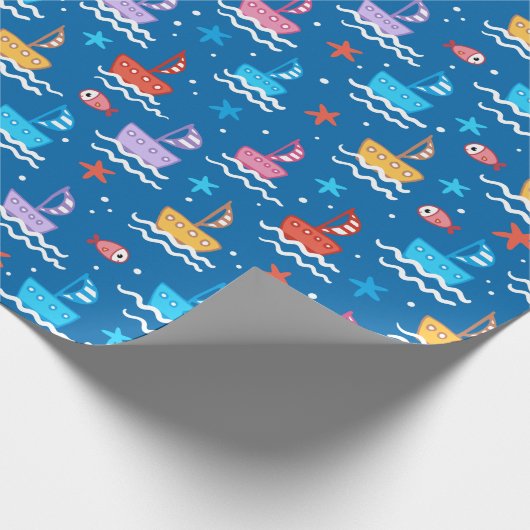 Baby Boats Cadeaupapier (Hoek)