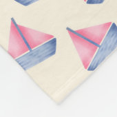 Baby Boats Nautical Fleece Deken (Hoek)