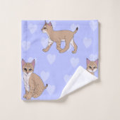 Baby Bobcats Bad Handdoek (Wasdoekje)