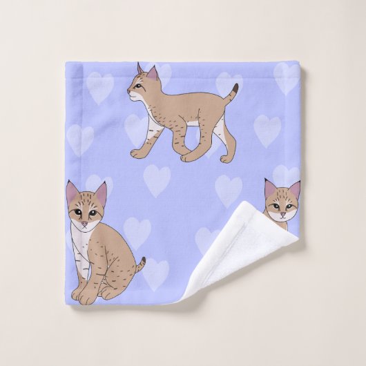 Baby Bobcats Bad Handdoek (Wasdoekje)