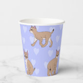 Baby Bobcats Papieren Bekers (Achterkant)