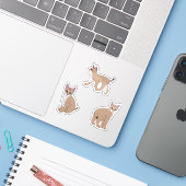 Baby Bobcats Sticker (Laptop met iPhone)
