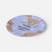 Baby Bobcats Verjaardag Papieren Bordje (Gekanteld)