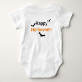 Baby Body - hey BOO Geest / Vleermuizen Romper (Achterkant)