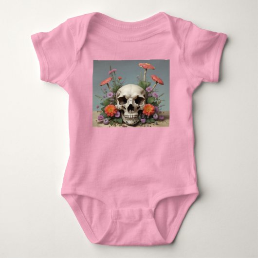 Baby Body - Meisje - Rebirth Skull & Mushrooms Romper (Voorkant)