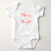 Baby body Merry and Bright Kerst Romper (Voorkant)