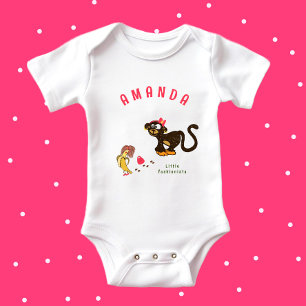 Baby body met aapje romper