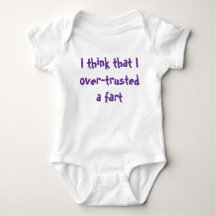 Baby-body met een humoristische boodschap