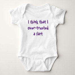 Baby-body met een humoristische boodschap romper