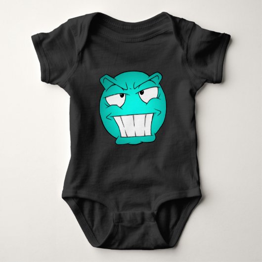 Baby Body Met Emote Gezicht Romper (Voorkant)
