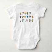 Baby Body met Leuke Karakterontwerp – Adorabl Romper (Achterkant)