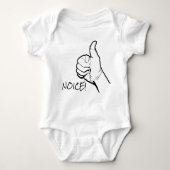 Baby body NICE THUMB UP Romper (Voorkant)