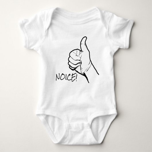 Baby body NICE THUMB UP Romper (Voorkant)