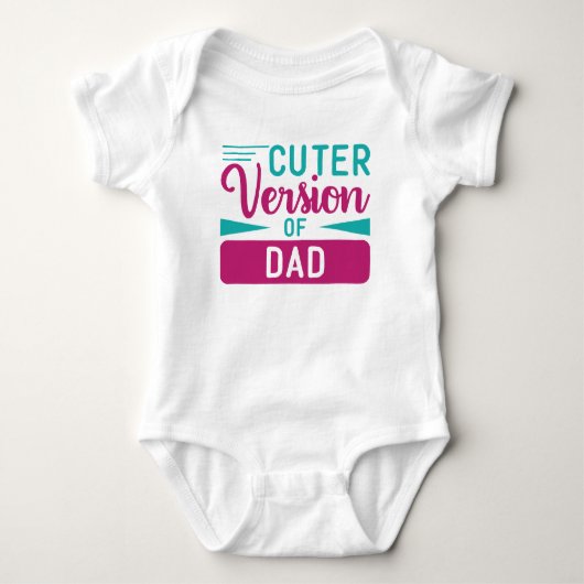 Baby Body Pak - Cuter Versie van Papa Romper (Voorkant)
