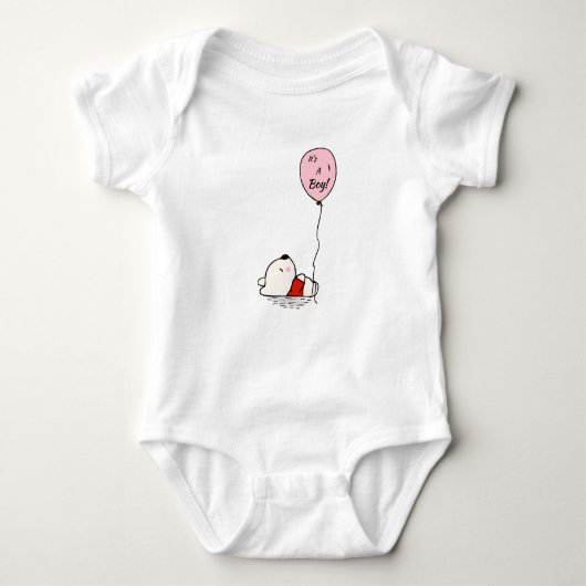 Baby body pak unisex: Het is een jongen  Romper (Voorkant)