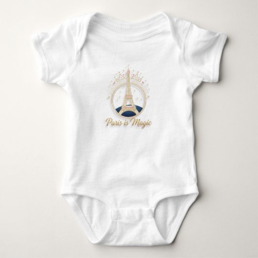 Baby Body - Parijs Elegante Eiffeltoren Romper (Voorkant)