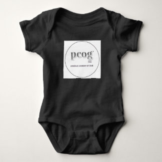 Baby body "pcog" acroniem; hart, GEEN Bijbeltekst Romper
