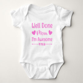 Baby Body Shirt, Goed Gedaan Moeder Shirt, Baby Sh Romper