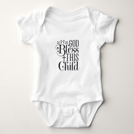 Baby Body Suit Christelijk God Bless Dit kind Romper (Voorkant)