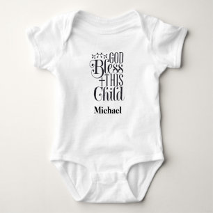 Baby Body Suit Christelijk God Zegen Dit Kind Baby Romper